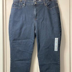 Old Navy high-rise O.G. straight ankle secret-slim pocket blue jeans size 18 NWT